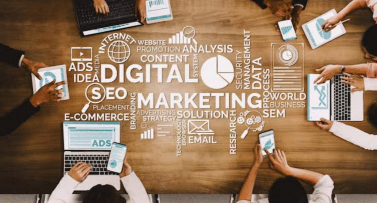 Marketing professionals using managed marketing services to generate qualified business leads.